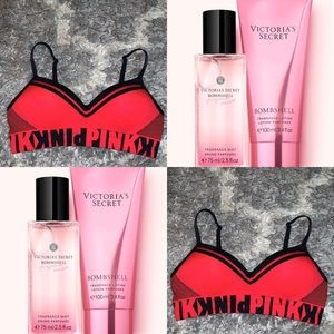 Victoria’s Secret Sport Bra & Bombshell lotion set
